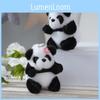 Panda Plush Backpack Pendant Keychain Cartoon Bag Decorations Toy Kids Gift