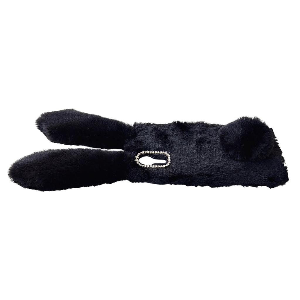 For Samsung Galaxy Xcover7 Case Plush Cute Bunny Winter Fluffy TPU Phone Cover