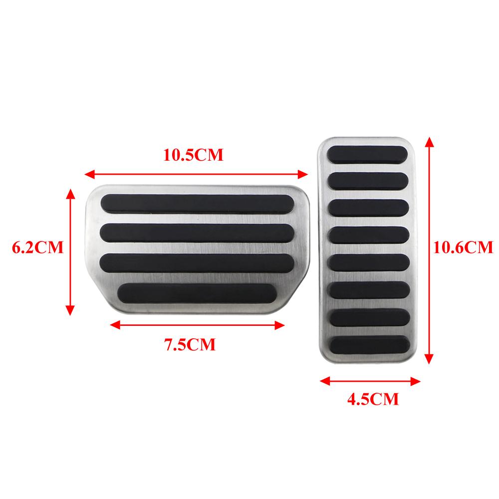 Чехлы на педали газового тормоза автомобиля из нержавеющей стали для Suzuki SX4 Aerio Ciaz Vitara S-Cross Splash Ignis Kizashi Sidekick