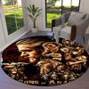 Sons of Anarchy Round Area Rug,Carpet Rug for Living Room Bedroom Sofa Playroom Decor,Non-slip Floor Mat