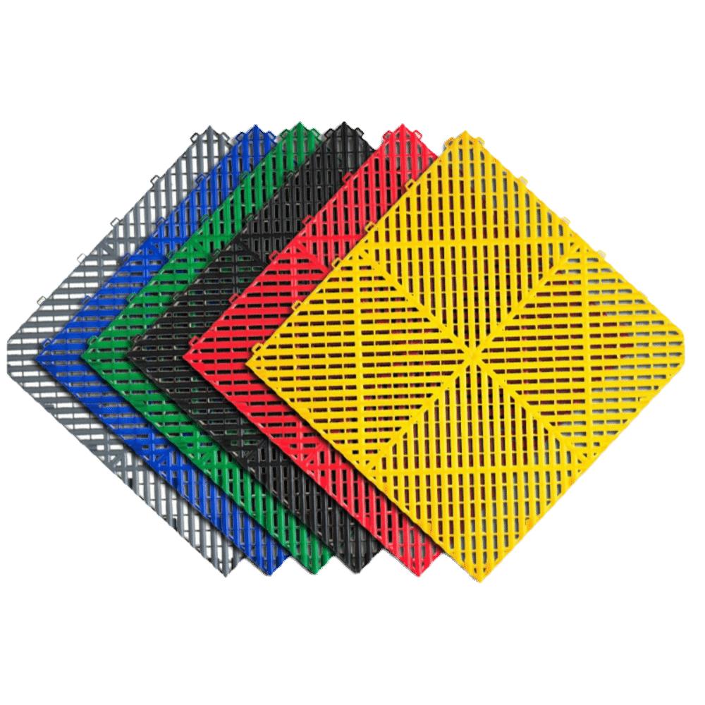 Плитка для пола и гаража 400x400x18 мм, Пластиковый дренажный коврик, Портативные плиты для гаража, Для парковки автомобиля, Мастерской