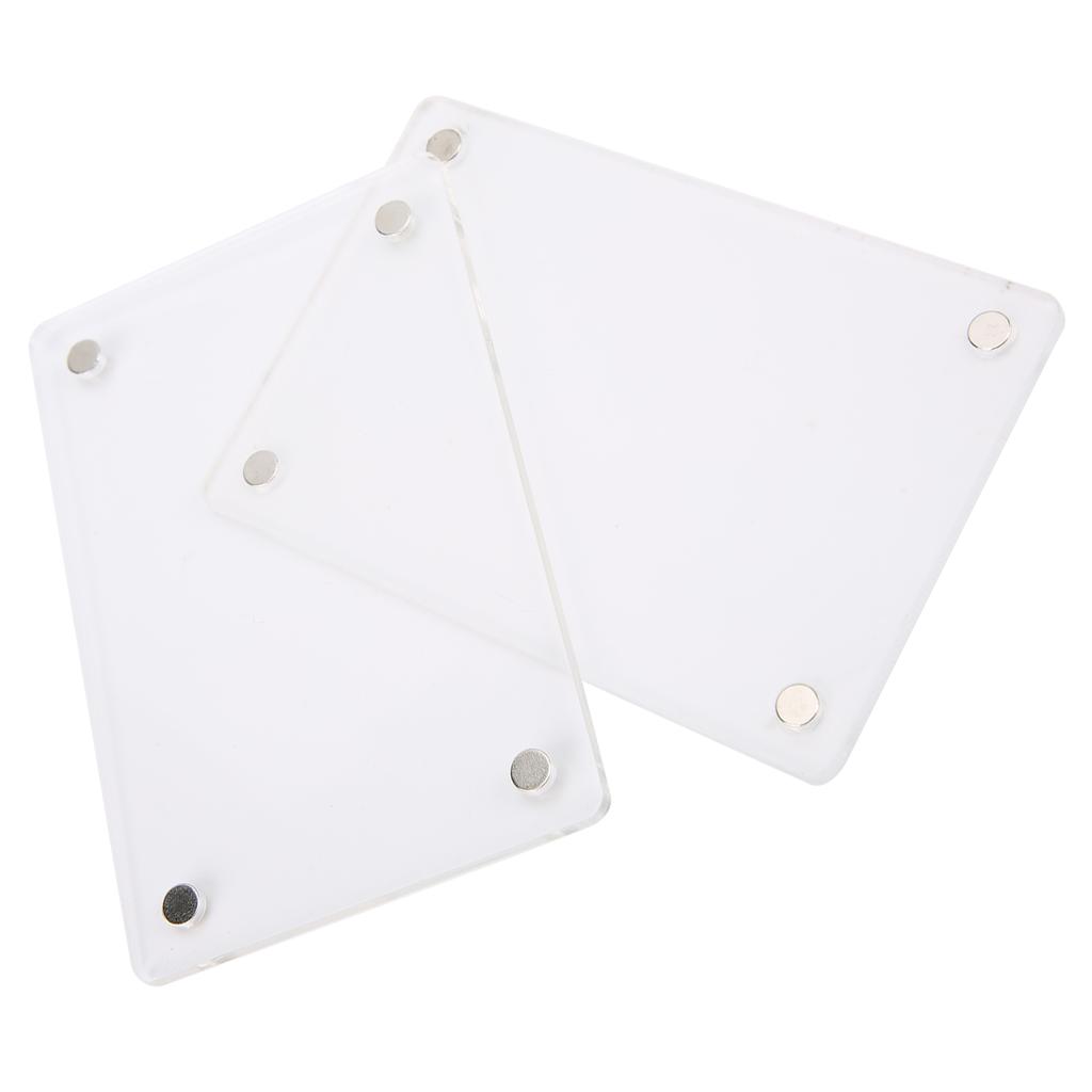 3-дюймовая магнитная акриловая прозрачная фоторамка на холодильник наклейка для Instax Mini