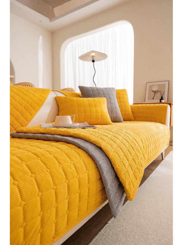 Нескользящие плюшевые диванные подушки в скандинавском пасторальном стиле для всех сезонов