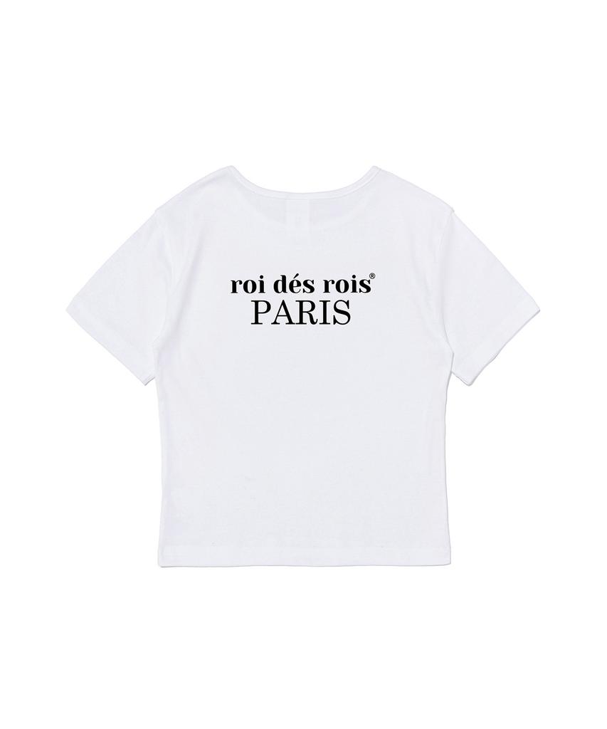 ROIDESROIS Origin Paris Укороченная футболка с коротким рукавом (белый)