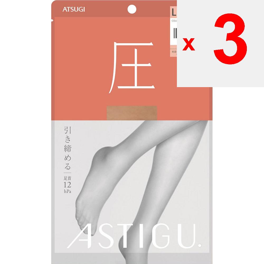 ATSUGI Astig [Pressure] Nudie Beige LLL Stockings Plain Stockings Stockings Material] Nylon, Polyurethane Stockings Plain Stockings