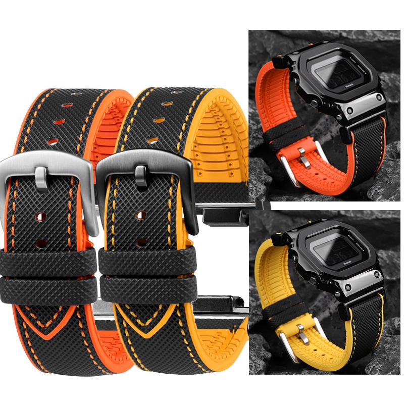 Dw5600 Сделай сам Для Casio G-SHOCK DW-5600 GW-B5600 GW-M5610 GM-2100 GA-2100 Ремешок для часов GM GA-110 фторкаучук Аксессуары для ремешка часов