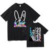 Bad Bunny Суперкубок LX 2026 Графическая футболка Хлопок унисекс Короткий рукав Свободная рубашка Y2k Хип-хоп мода Лето Новая Унисекс уличная одежда
