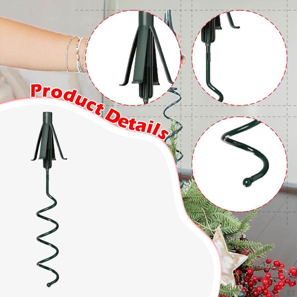 Держатель для верхушки рождественской елки Рождественский стабилизатор с регулируемым креплением Поворотное основание для