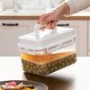 ABS Kimchi Press Container Sealed And Fresh-keeping Storage Box With Silicone Leakproof Press Plate