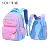 Pupils Schoolbags Girls Sweet Cute Stitching Color Backpack 1 3 6 Grade Large-Capacity Children's Backpack