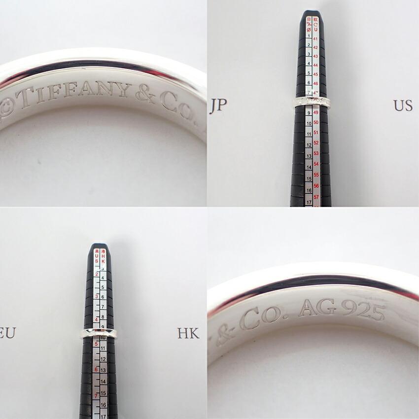 [Б/у] TIFFANY/Tiffany Ag925 1837 узкое кольцо/7.5/g441-58