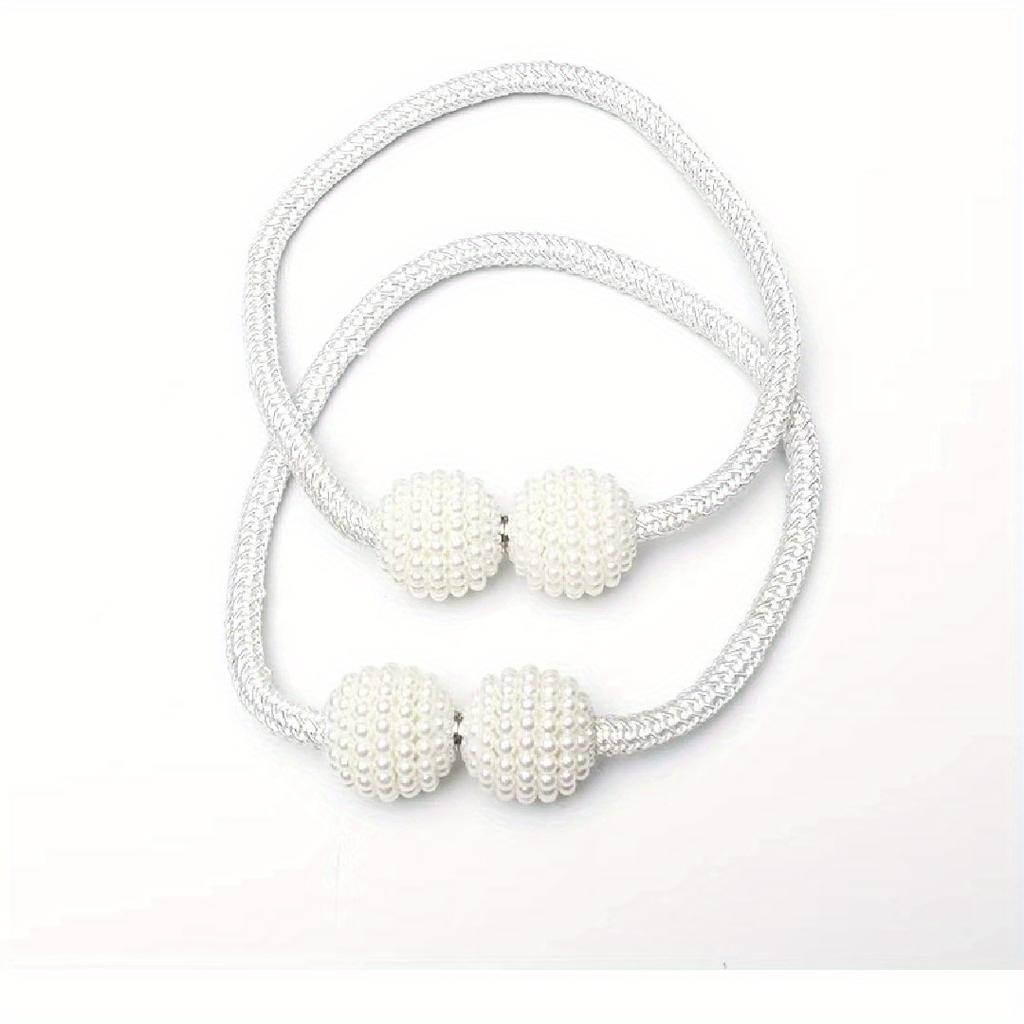 A Set of 5-color Magnetic Pearl Curtain Straps, Suitable for Home Decoration In Living Rooms, Bedrooms, and Offices