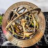 45.72cm Brass Armillary with Working Compass, Brass Leo Armillary Sphere, Astrolabe, Marine Table