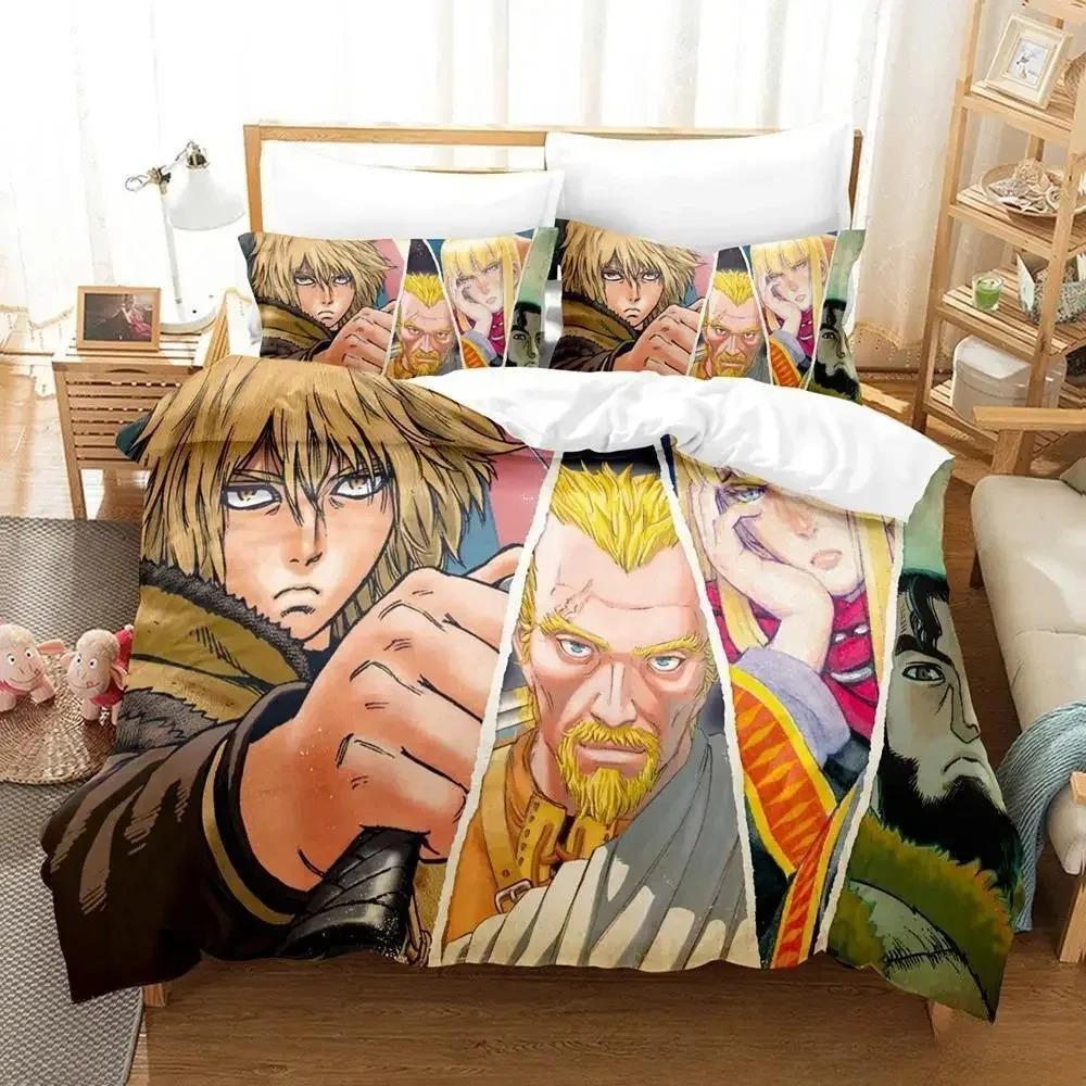 3D аниме Vinland Saga комплект постельного белья односпальный двуспальный двуспальный комплект постельного белья для взрослых и детей спальня пододеяльник наборы для домашнего текстиля