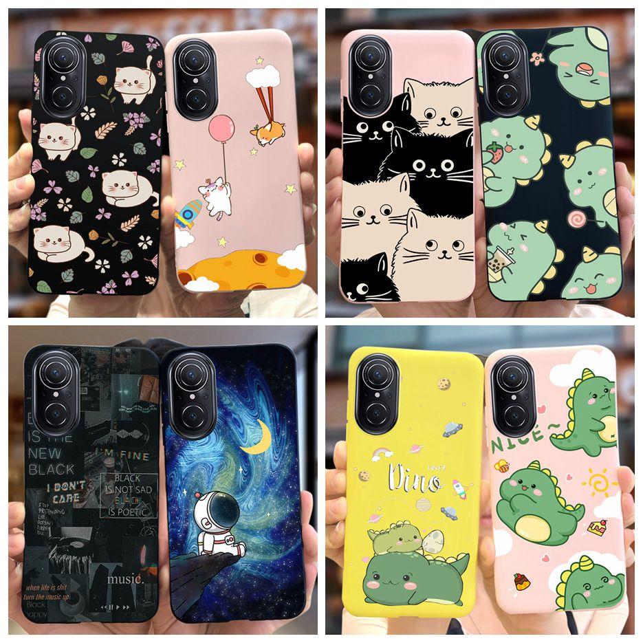 For Huawei Nova 9 SE Case Cute Dinosaur Cartoon Back Cover Soft Silicone Phone Case For Huawei Nova 9 Pro Nova9 SE Fundas Bumper