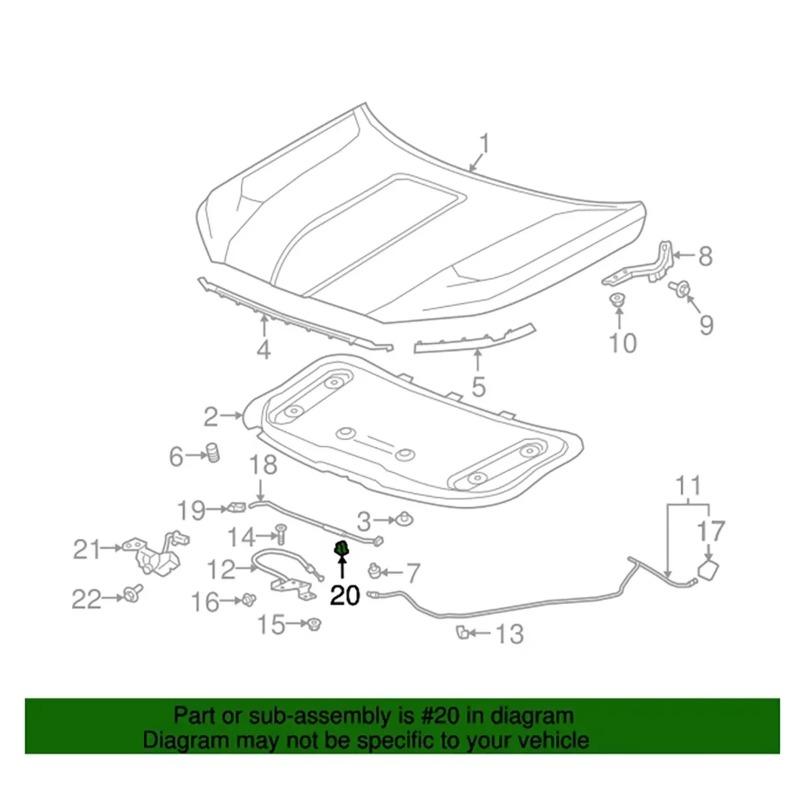 For Opel Vauxhall Zafira B Bonnet Strut Stay Rod Holder Clips Front Hood Support Rod Retainer Accessories Repair Kit Car Parts