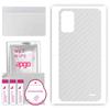 Apgo Protective Skin Sticker for the Back Compatible with ZTE Voyage 30 4G, Wrap Film, Foil, Vinyl - Pattern Transparent Carbon