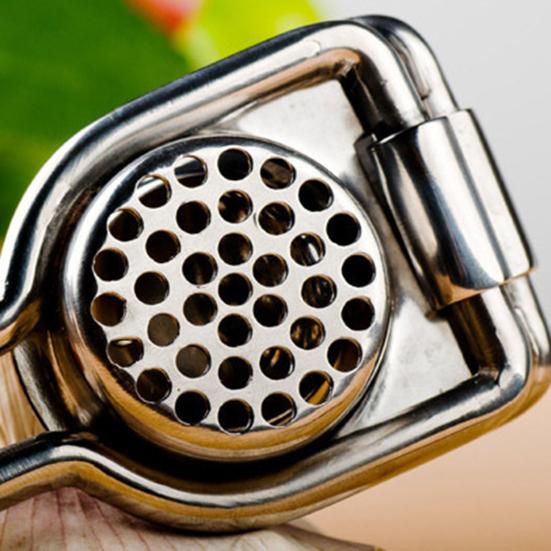 Пресс для чеснока, ручная дробилка для имбиря, нержавеющая сталь, давилка для чеснока и имбиря для домашней кухни