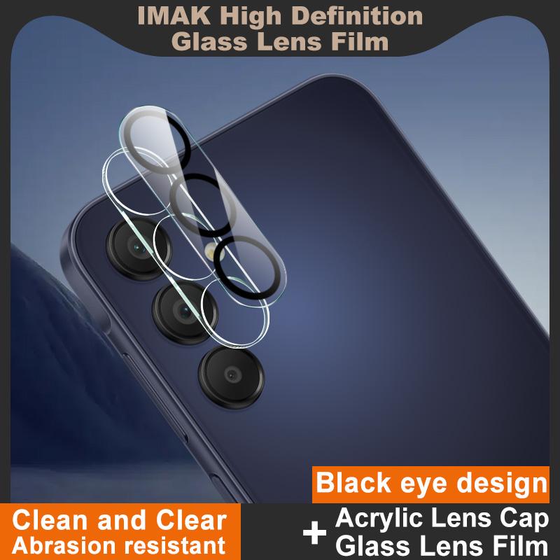 Для Samsung Galaxy A15 5G стекло IMAK высокой четкости интегрированная стеклянная пленка для объектива черный глаз дизайн