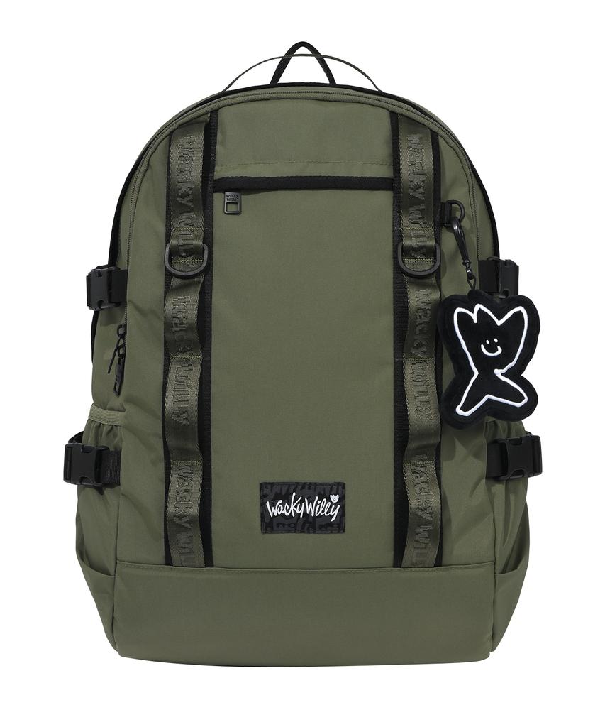 Сумасшедший Вилли Рюкзак из стропы Cordura Оливково-зеленый