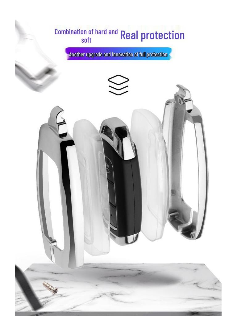 Чехол для ключа для моделей Hyundai 2019 Feista, ix35 и New Santa Fe