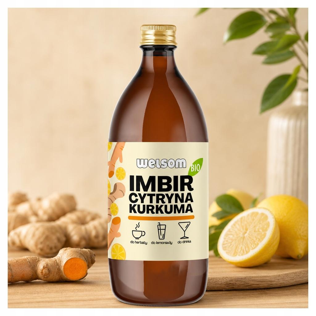 Welsom Organic Ginger Lemon Turmeric 500ml