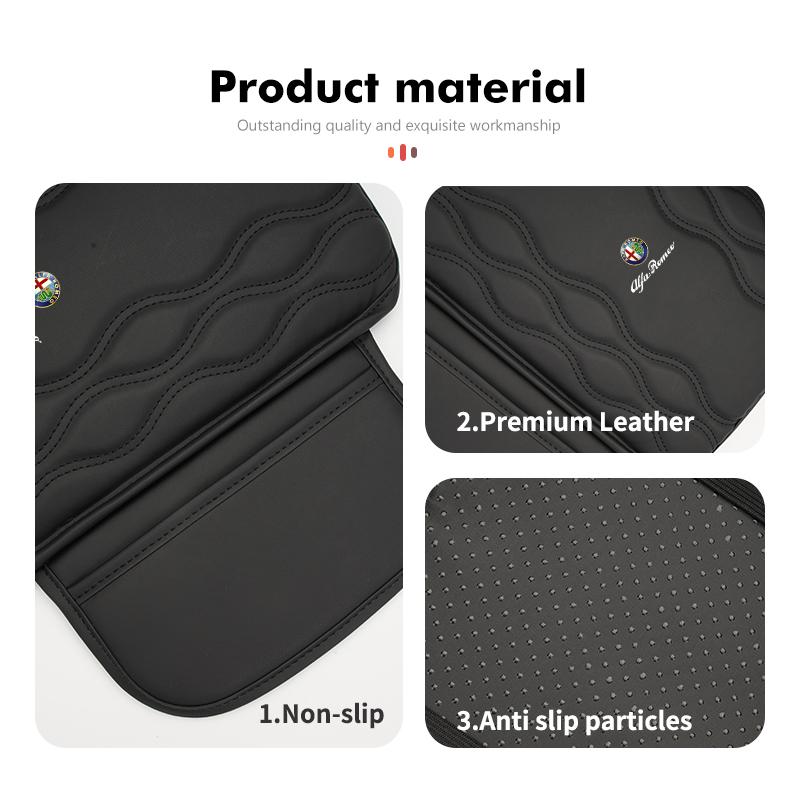 Multi-Functional Car Armrest Storage Bag Center Console Protective Pad Accessory For Alfa Romeo Giulia 147 Mito 156 159 166 GT