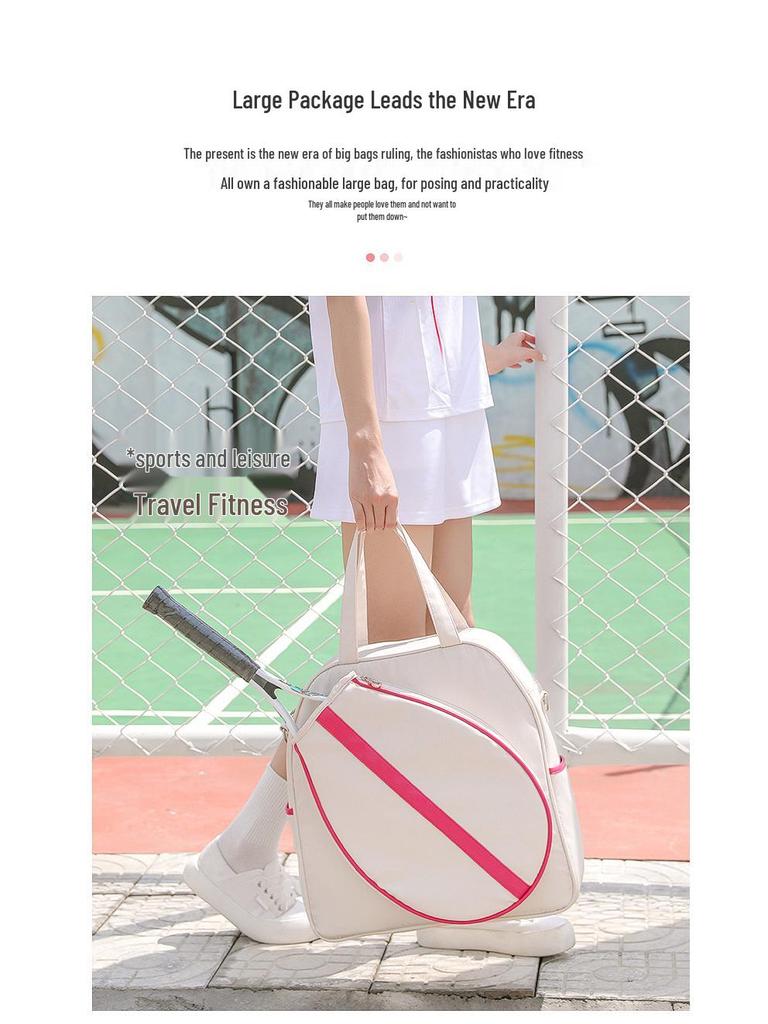 Korean Style 2025 Tennis & Badminton Bag – Large Capacity, Handheld, Single Shoulder, Crossbody Racket Bag