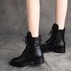 Winter Women's Boots Thick Sole Anti Slip Ankle Boots Anti Cold Lace Up Zipper Comfort Wear-resisting Boots Botas Mujer
