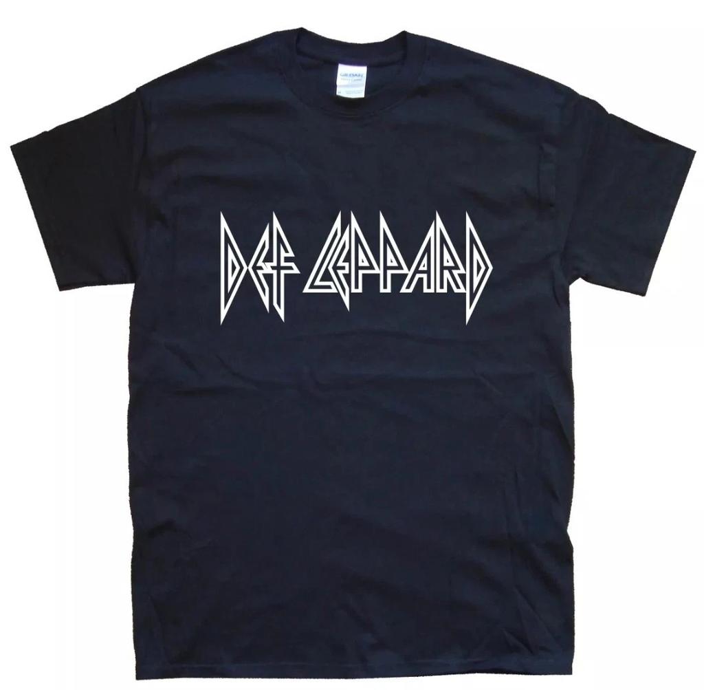 DEF LEPPARD 100% Cotton T-shirt Mens Tees Top sizes S M L XL XXL colours Black, White