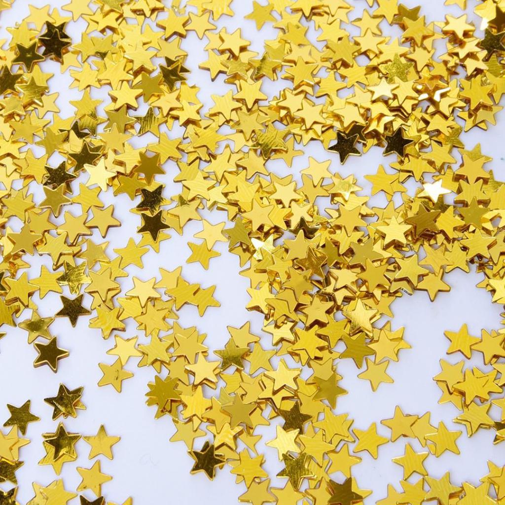 ADM Gold Star Confetti Table Metallic Foil Sequin for Party Wedding Decoration Tool