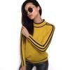Hirsionsan Autumn Winter Sweater Women 2021 O Neck Knitted Pullovers Female Soft Basic Striped Jumper Casual Thicken Sweaters
