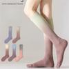 Gradient Color Sports Pressure Calf Socks Women's Fitness Compression Slimming Leg Pressure Decreasing Running Yoga Long Socks Breathable