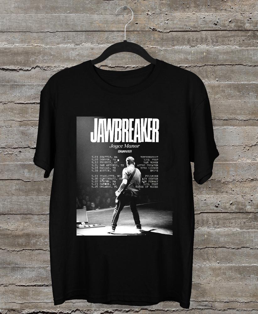 НОВИНКА Футболка с коротким рукавом Jawbreaker Band Tour Хлопок Черный Все размеры OM627 Унисекс Футболка с принтом