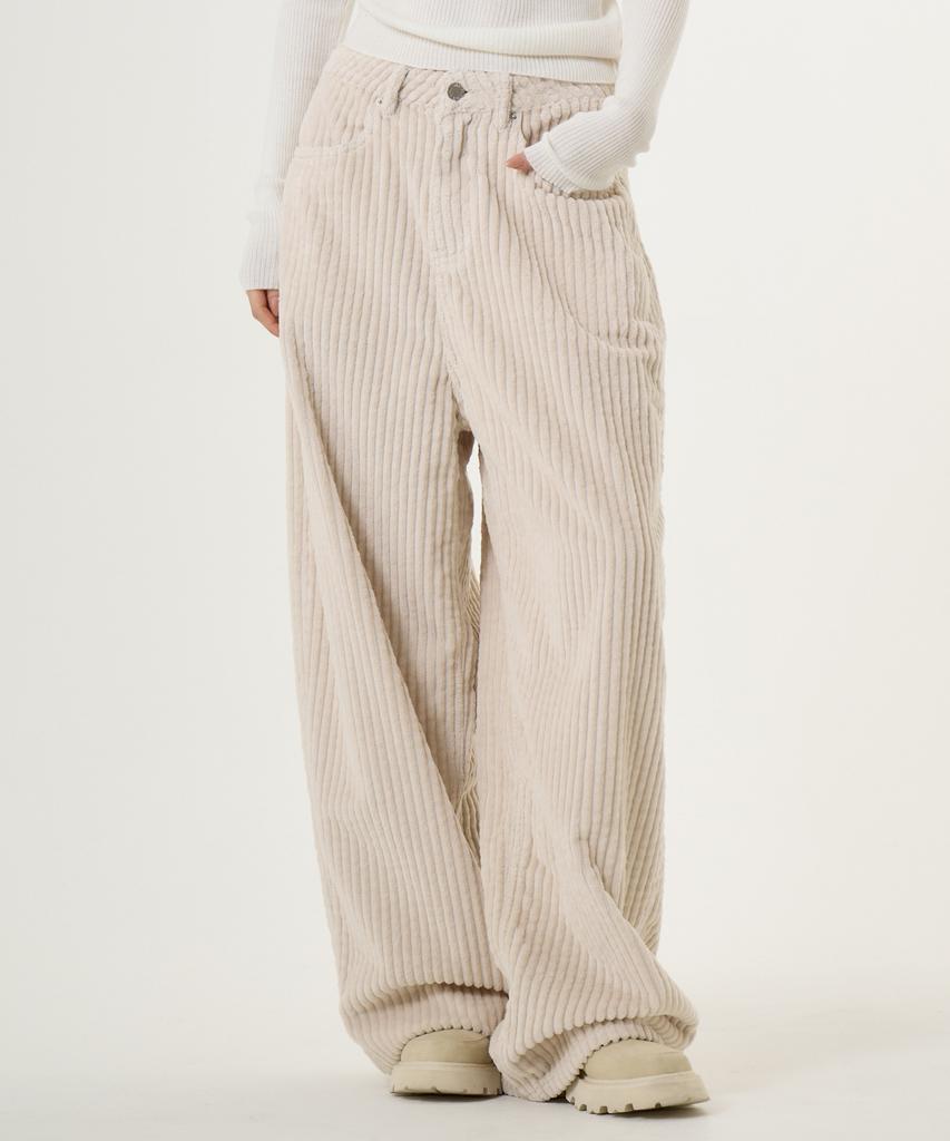 UNKNOWN PLANET Wide Corduroy Pants 2 Colors