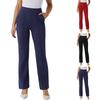 Женские брюки Деловые повседневные рабочие брюки с карманами Эластичные брюки с высокой талией