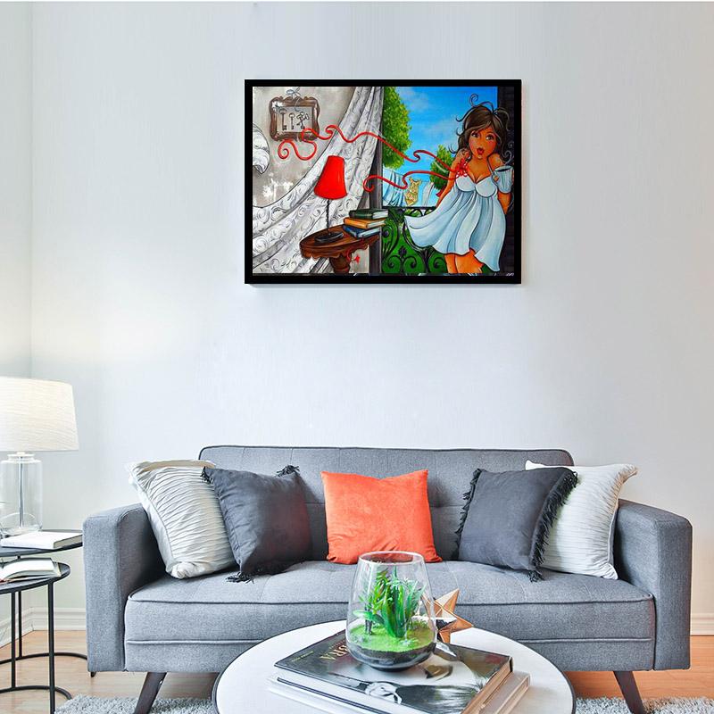 Полный круглый бриллиант 5D DIY сексуальная женская алмазная живопись мультфильм толстая леди Алмазная вышивка крестиком мозаика домашний декор