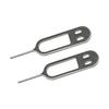 100 шт. Нержавеющая сталь Штырек для извлечения лотка SIM-карты Портативный универсальный инструмент для извлечения SIM-карты Легкий прецизионный инструмент