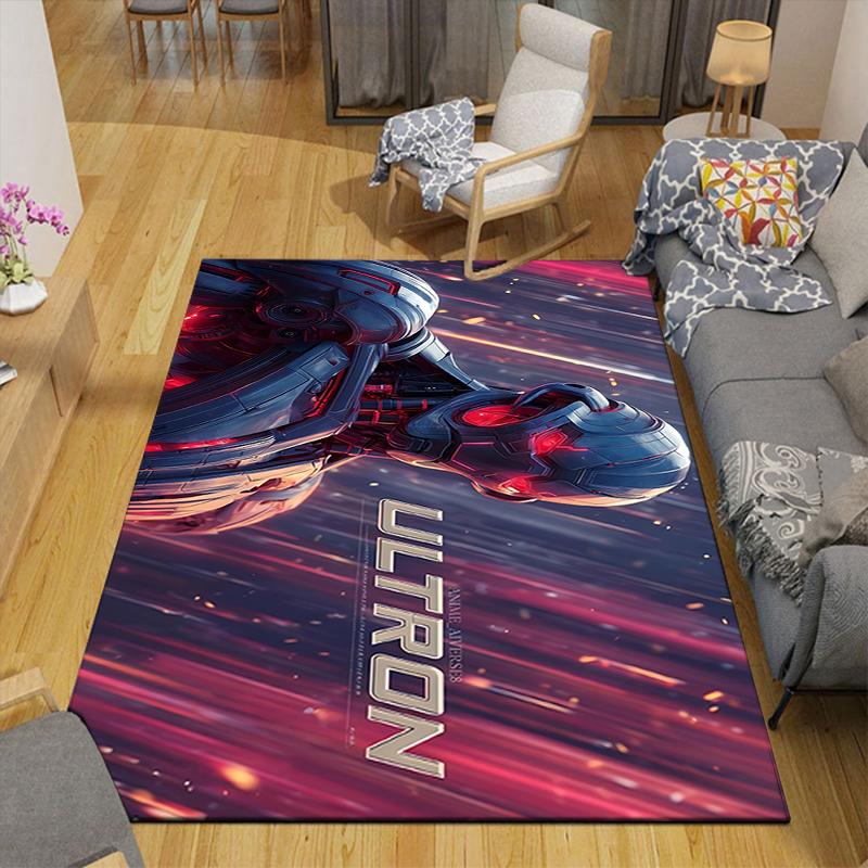 1Pc Ultron Cosmic Awakening Rug, Office Carpet Indoor Outdoor Doormat, Non-Slip, Comfortable, Living, Christmas Halloween, Xmas Gift S182