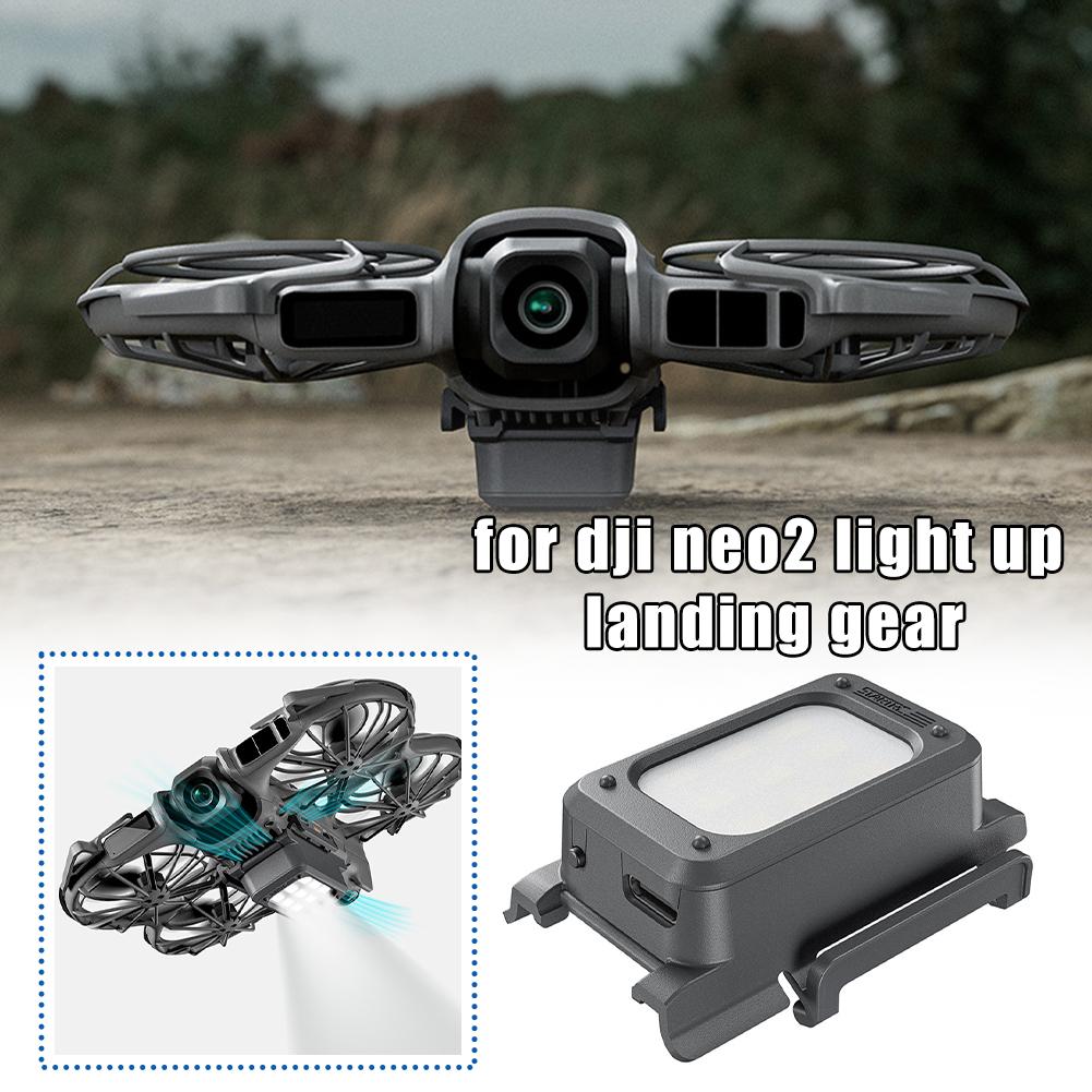 Landing Gear for DJI Avata NEO 2, Anti-Crash Height Extension Legs with LED Lights, FPV Drone Upgrade Protection & Night Flight