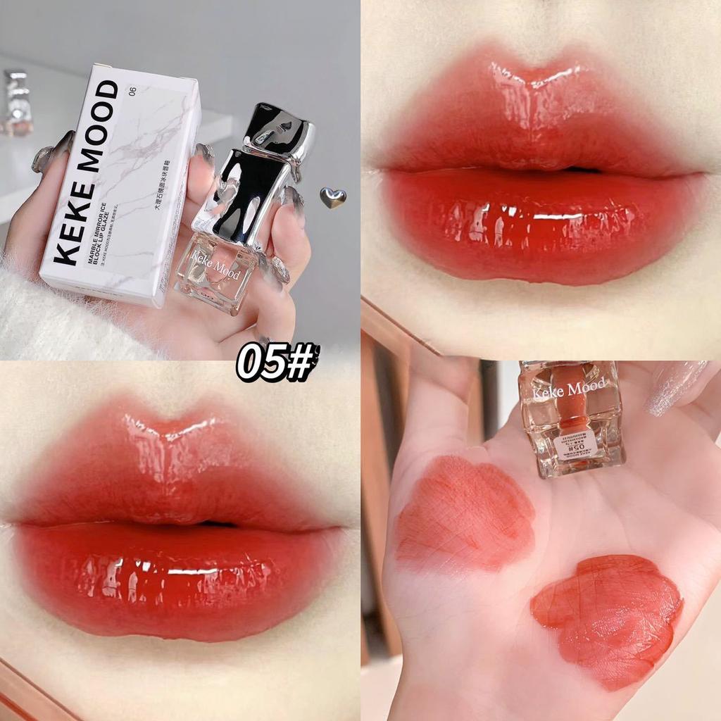 Новая Тайская помада с молоком, кофе, мягкий туман, кубик льда, глазурь для губ, желе для губ, женская нестандартная помада, блеск для губ, грязевой блеск для губ