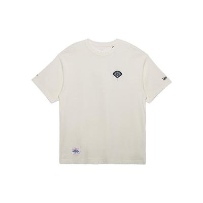 New Era Футболка с принтом настольных игр, унисекс, цвет слоновой кости 13789169