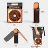 Portable Solar Fans with LED Lantern Rechargeable Powered Camping Folding Fan USB