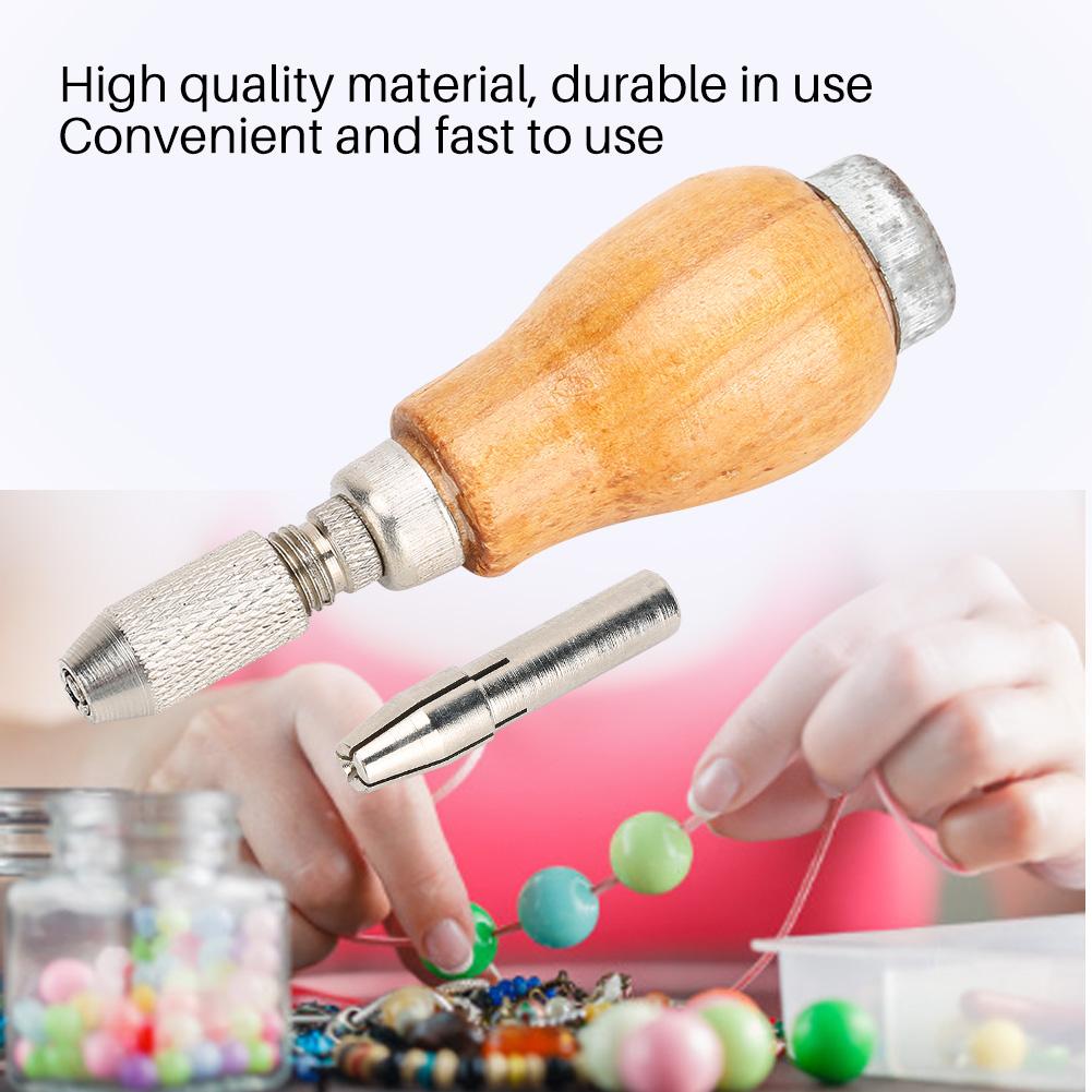 5 шт. Удобная деревянная ручка для напильника со сменными головками, аксессуары для ремонта ювелирных изделий
