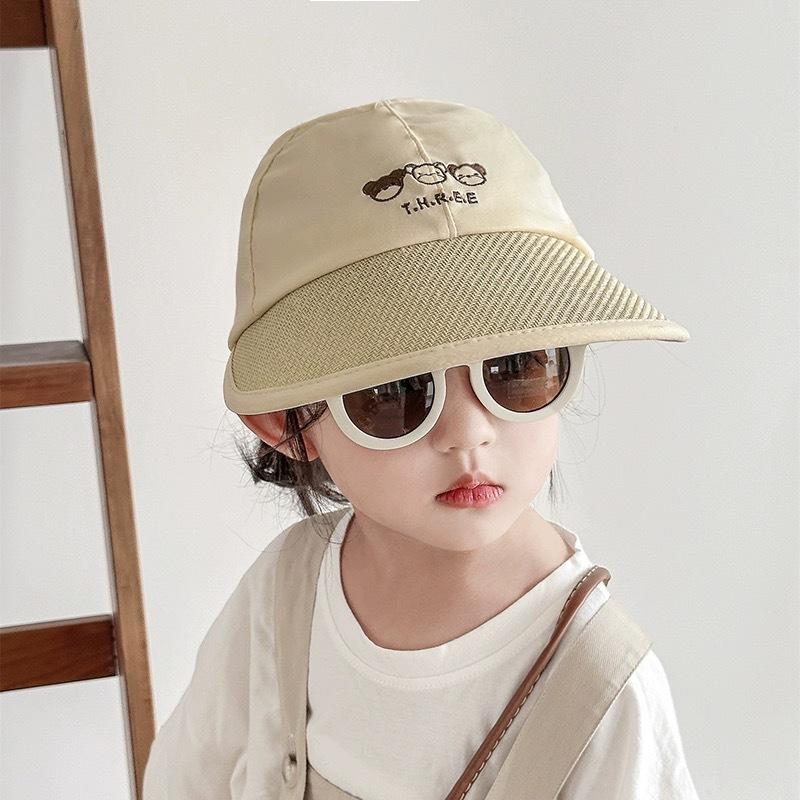 Детская солнцезащитная шляпа Весенне-осенний тонкий стиль Можно завязать с высоким хвостом Девочки Детская Летняя Бейсболка с открытым верхом Солнцезащитная шляпа для девочки