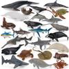 Children's Marine Animal Model Set: Mini Whale, Shark, Dolphin, Turtle, Sea Lion