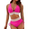 Женский раздельный сексуальный бикини, модный бюстгальтер с высокой талией, мягкий купальник без стального бюстгальтера