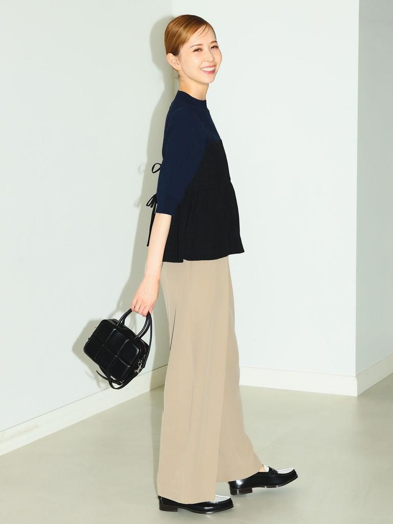 B:MING LIFE STORE by BEAMS / S/S Shirts & Blouses B:MING by BEAMS Jacquard Peplum Camisole Women's Black Small