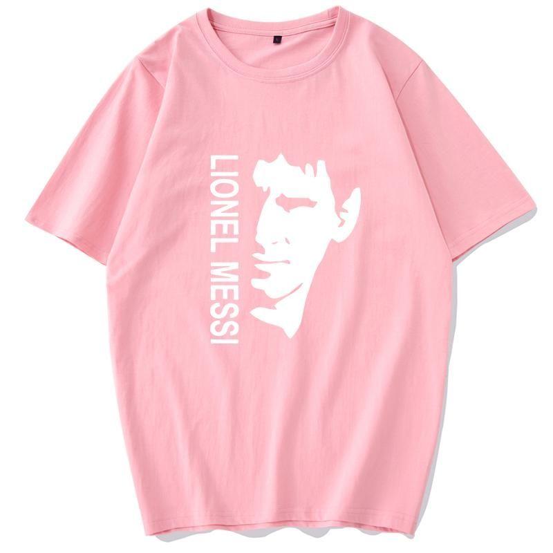 Футболка с принтом Месси с коротким рукавом M10 Футбольная майка Барселоны Спортивный топ с коротким рукавом