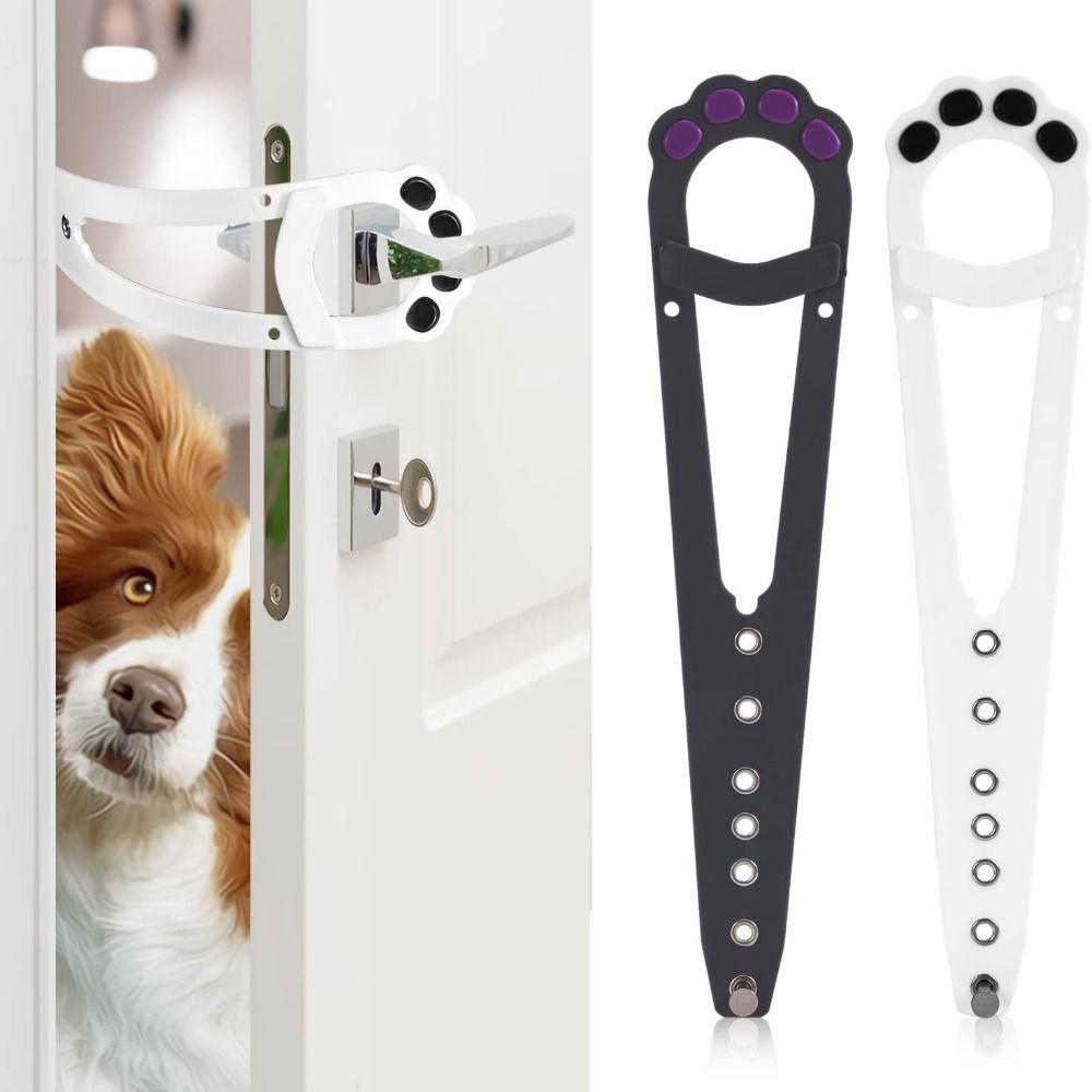 ABS Pet Door Closer Adjustable Dog Safety Door Buckle Flex-Door Strap Prevents Dogs From Entering